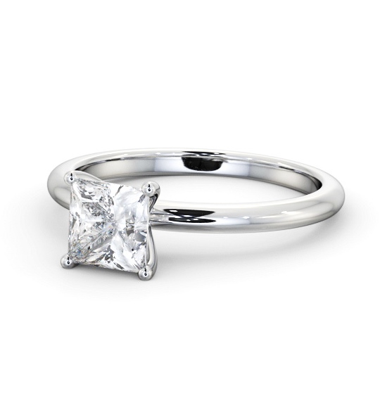  Princess Diamond Engagement Ring Palladium Solitaire - Martina ENPR81_WG_THUMB2 
