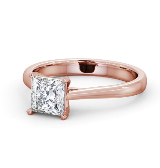  Princess Diamond Engagement Ring 18K Rose Gold Solitaire - Amington ENPR82_RG_THUMB2 