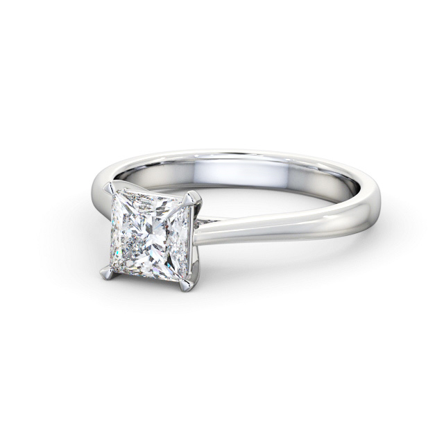 Princess Diamond Engagement Ring Platinum Solitaire - Amington ...