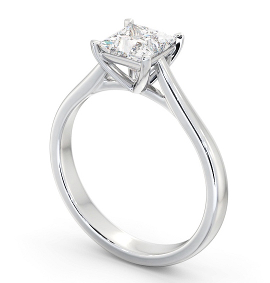Princess Diamond Engagement Ring 18K White Gold Solitaire - Amington ENPR82_WG_THUMB1