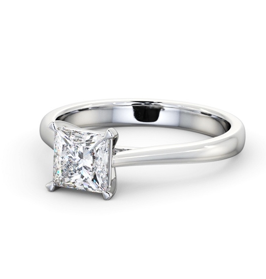  Princess Diamond Engagement Ring Palladium Solitaire - Amington ENPR82_WG_THUMB2 