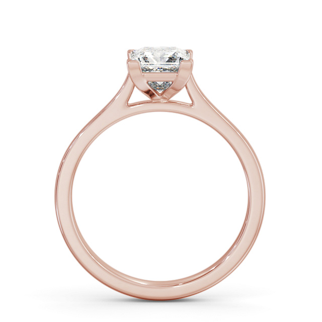 Princess Diamond Engagement Ring 18K Rose Gold Solitaire - Carrie ENPR83_RG_UP