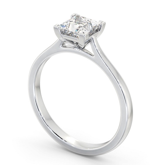  Princess Diamond Engagement Ring 9K White Gold Solitaire - Carrie ENPR83_WG_THUMB1 