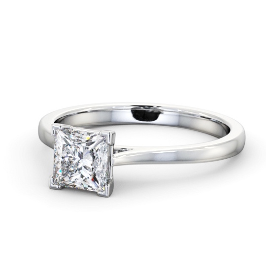  Princess Diamond Engagement Ring Platinum Solitaire - Carrie ENPR83_WG_THUMB2 