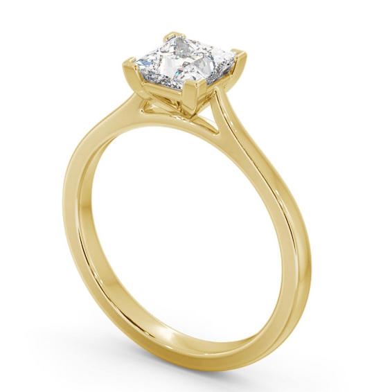  Princess Diamond Engagement Ring 18K Yellow Gold Solitaire - Carrie ENPR83_YG_THUMB1 