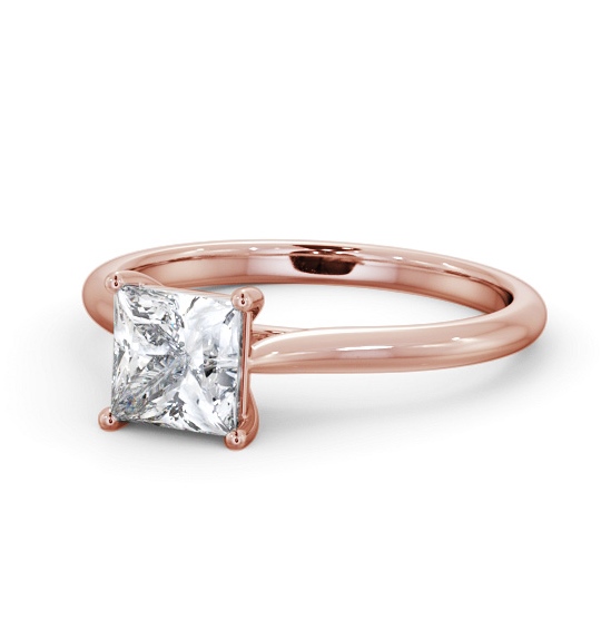  Princess Diamond Engagement Ring 9K Rose Gold Solitaire - Edena ENPR84_RG_THUMB2 