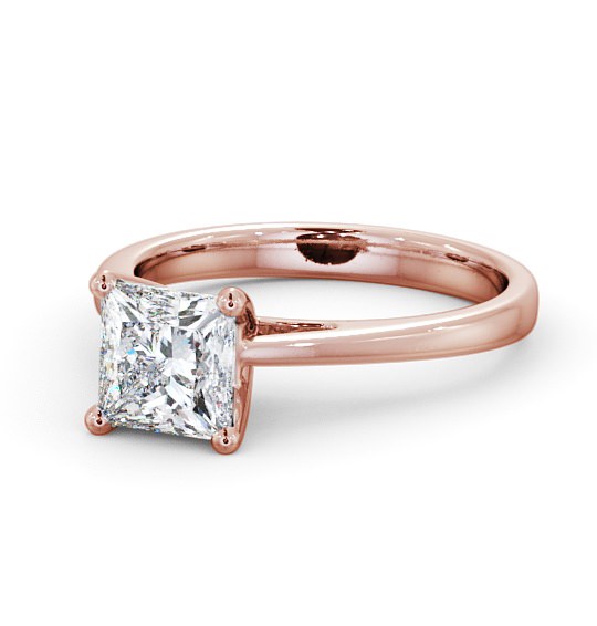  Princess Diamond Engagement Ring 9K Rose Gold Solitaire - Causey ENPR8_RG_THUMB2 