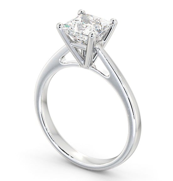 Princess Diamond High Set Engagement Ring Palladium Solitaire ENPR8_WG_THUMB1 