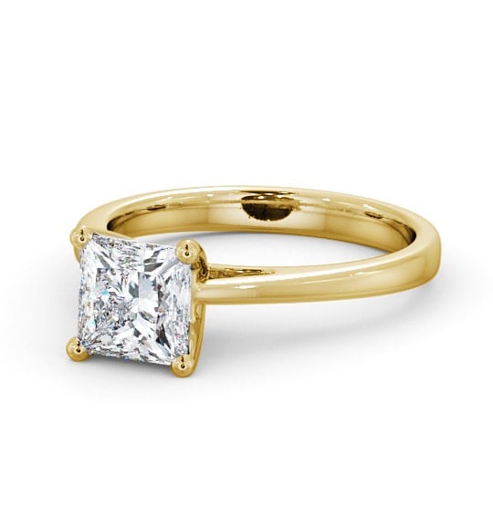  Princess Diamond Engagement Ring 18K Yellow Gold Solitaire - Causey ENPR8_YG_THUMB2 