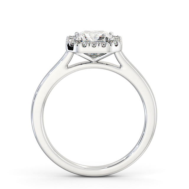 Halo Princess Diamond Engagement Ring Palladium - Carter ENPR90_WG_UP