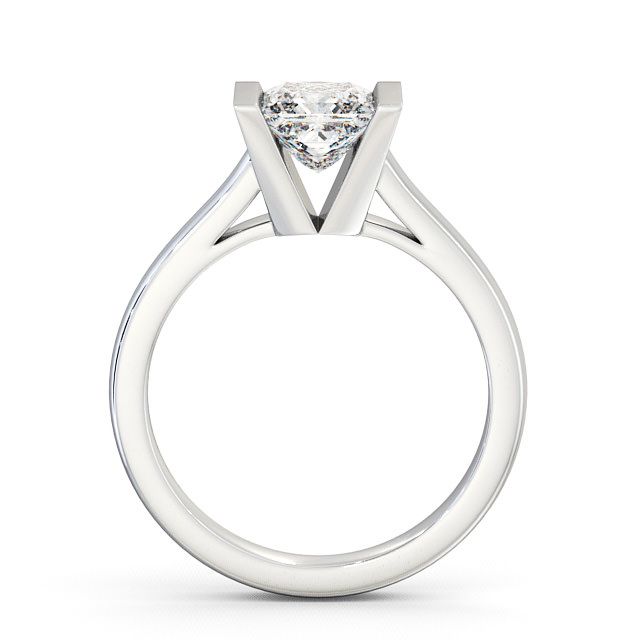 Princess Diamond Engagement Ring 18K White Gold Solitaire - Penare ENPR9_WG_UP
