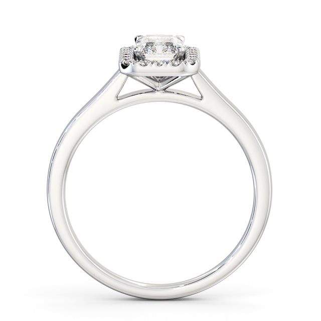 Halo Radiant Diamond Engagement Ring 9K White Gold - Melania ENRA12_WG_UP