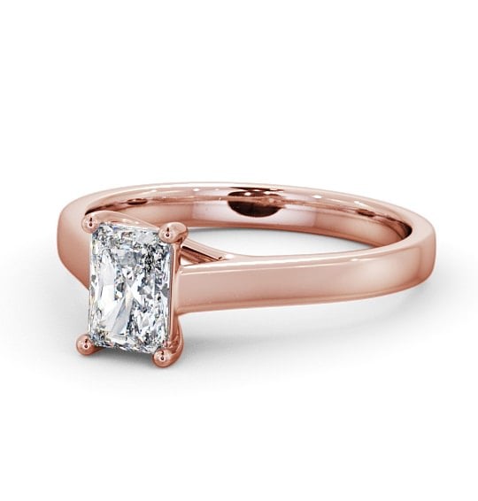  Radiant Diamond Engagement Ring 9K Rose Gold Solitaire - Andrisa ENRA13_RG_THUMB2 