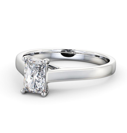Radiant Diamond Trellis Design Engagement Ring 18K White Gold Solitaire ENRA13_WG_THUMB2 