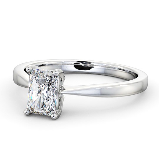  Radiant Diamond Engagement Ring 18K White Gold Solitaire - Cassiana ENRA14_WG_THUMB2 