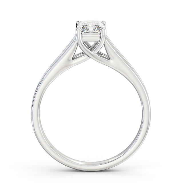 Radiant Diamond Engagement Ring 18K White Gold Solitaire - Pricela ENRA16_WG_UP