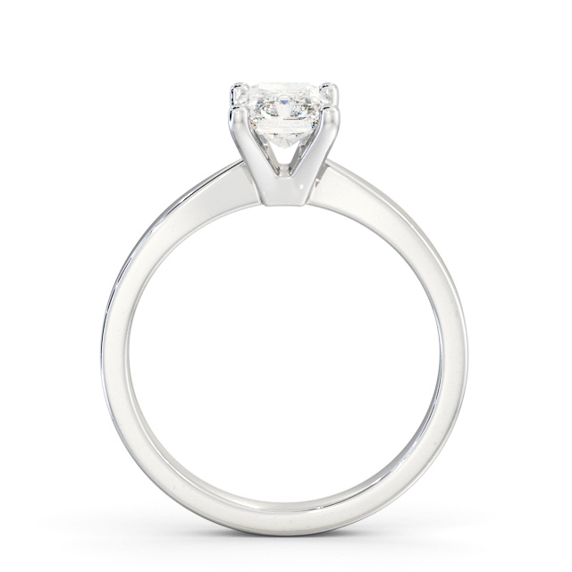 Radiant Diamond Engagement Ring Platinum Solitaire - Elsworth ENRA19_WG_UP