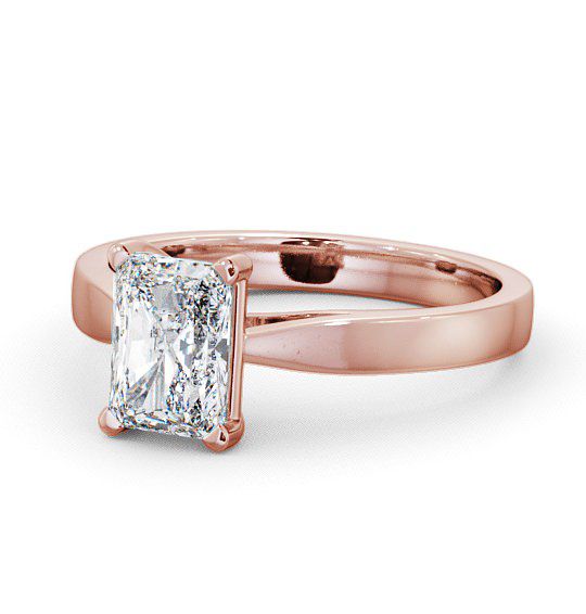  Radiant Diamond Engagement Ring 9K Rose Gold Solitaire - Aldham ENRA1_RG_THUMB2 