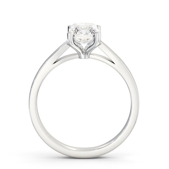 Radiant Diamond Engagement Ring Platinum Solitaire - Aldham ENRA1_WG_UP