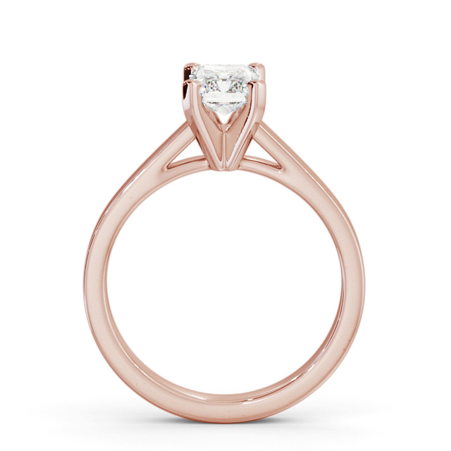 Radiant Diamond Engagement Ring 9K Rose Gold Solitaire - Ealand ENRA21_RG_UP