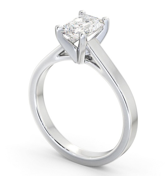 Radiant Diamond Engagement Ring Platinum Solitaire - Ealand ENRA21_WG_THUMB1