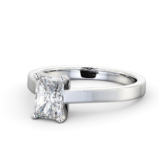  Radiant Diamond Engagement Ring Palladium Solitaire - Ealand ENRA21_WG_THUMB2 