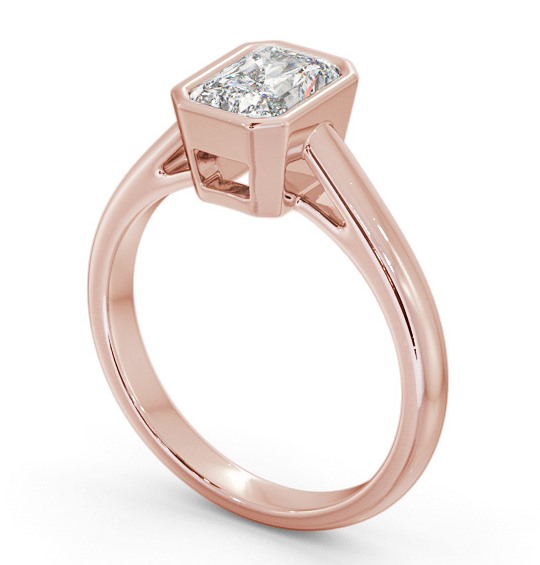 Radiant Diamond Engagement Ring 18K Rose Gold Solitaire - liana ENRA23_RG_THUMB1
