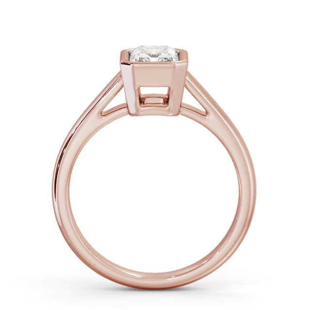 Radiant Diamond Engagement Ring 18K Rose Gold Solitaire - liana ENRA23_RG_UP