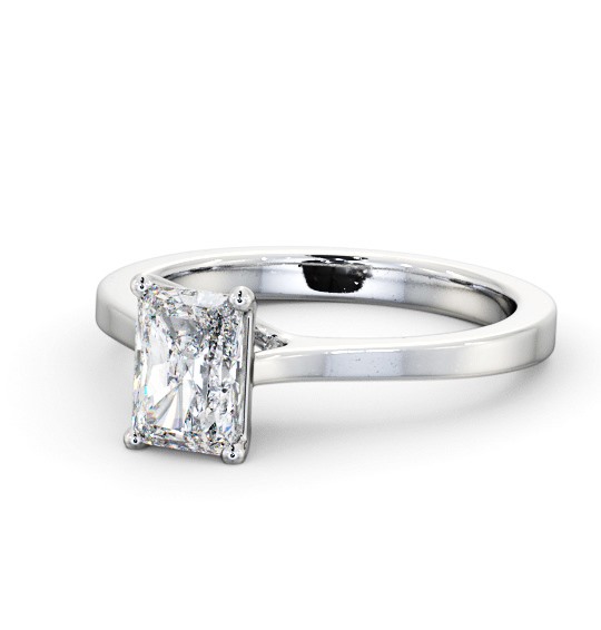  Radiant Diamond Engagement Ring Palladium Solitaire - Ebrington ENRA25_WG_THUMB2 