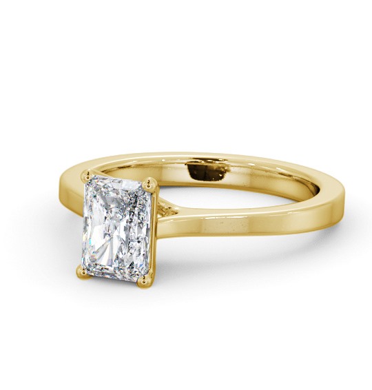 Radiant Diamond Elevated Setting Engagement Ring 18K Yellow Gold Solitaire ENRA25_YG_THUMB2 