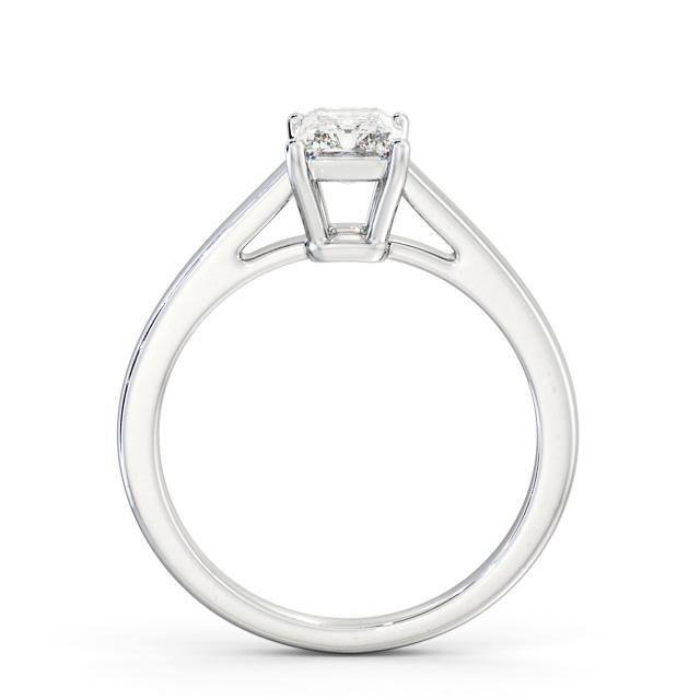 Radiant Diamond Engagement Ring 18K White Gold Solitaire - Allerford ENRA28_WG_UP