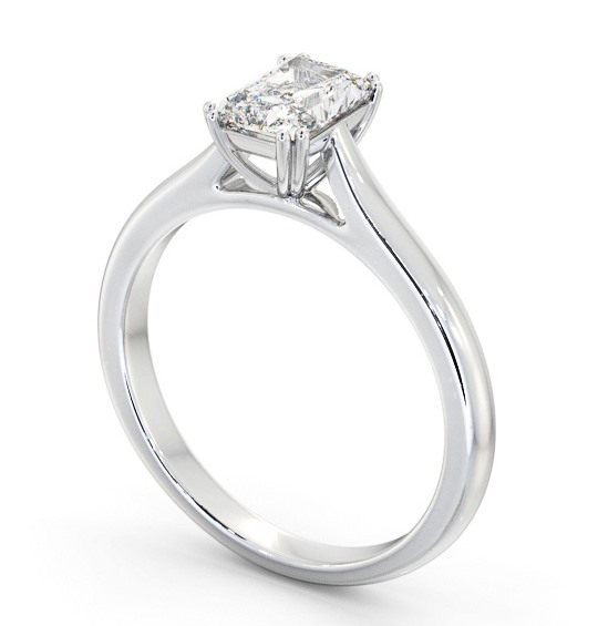 Radiant Diamond 8 Prong Engagement Ring Platinum Solitaire ENRA29_WG_THUMB1