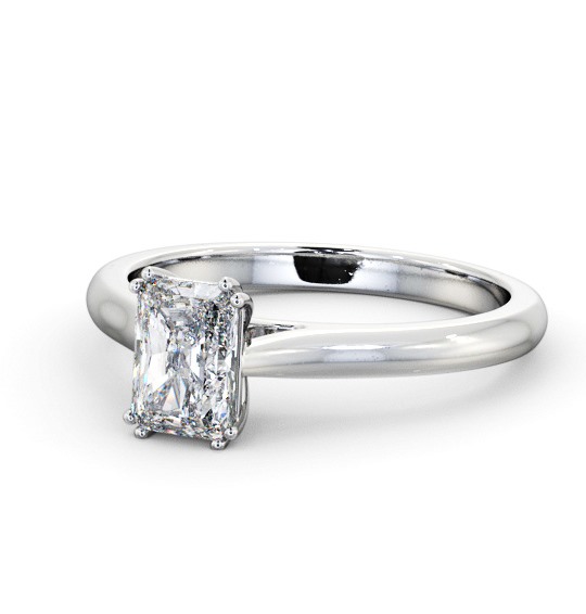 Radiant Diamond 8 Prong Engagement Ring 18K White Gold Solitaire ENRA29_WG_THUMB2 