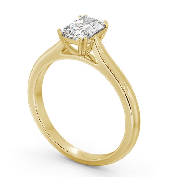  Radiant Diamond Engagement Ring 9K Yellow Gold Solitaire - Cassan ENRA29_YG_THUMB1 