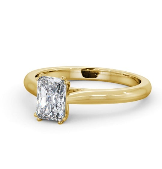  Radiant Diamond Engagement Ring 18K Yellow Gold Solitaire - Cassan ENRA29_YG_THUMB2 