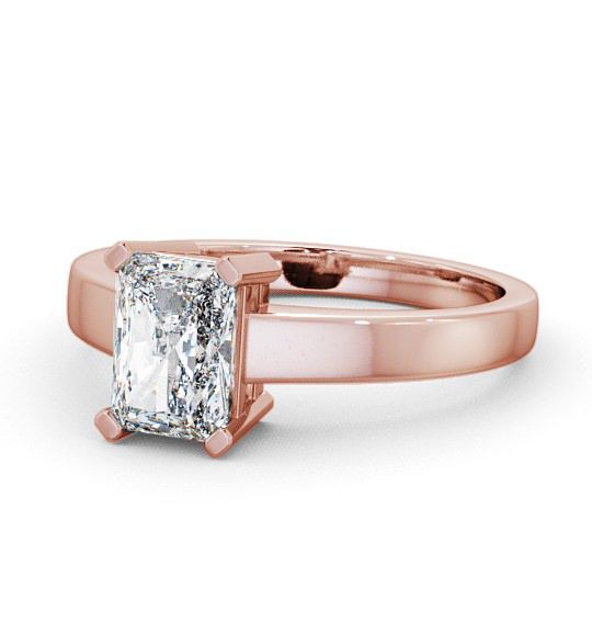  Radiant Diamond Engagement Ring 9K Rose Gold Solitaire - Oaken ENRA2_RG_THUMB2 