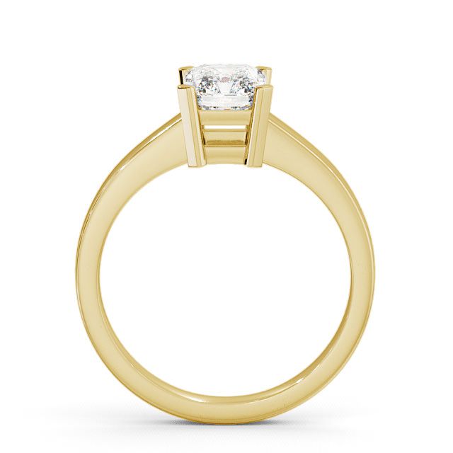 Radiant Diamond Engagement Ring 18K Yellow Gold Solitaire - Oaken ENRA2_YG_UP