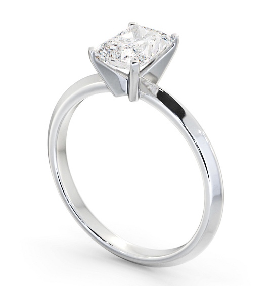  Radiant Diamond Engagement Ring Palladium Solitaire - Elford ENRA34_WG_THUMB1 