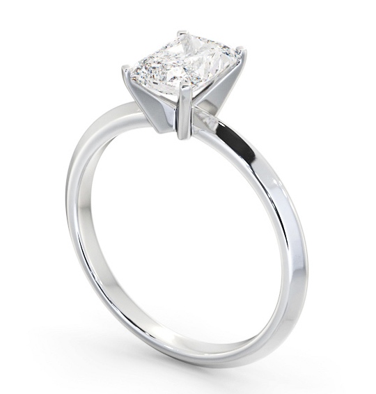 Oval Diamond Engagement Ring 18K White Gold Solitaire - Diana | Angelic ...