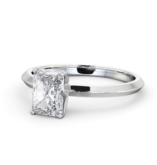  Radiant Diamond Engagement Ring Palladium Solitaire - Elford ENRA34_WG_THUMB2 