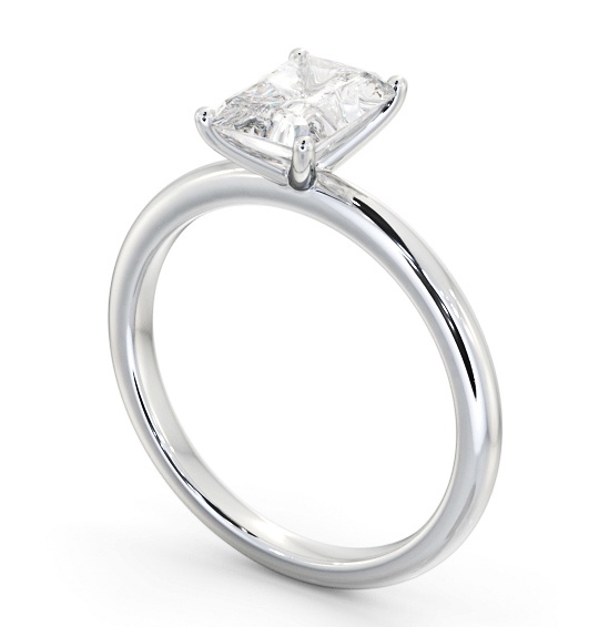  Radiant Diamond Engagement Ring 18K White Gold Solitaire - Florrie ENRA37_WG_THUMB1 