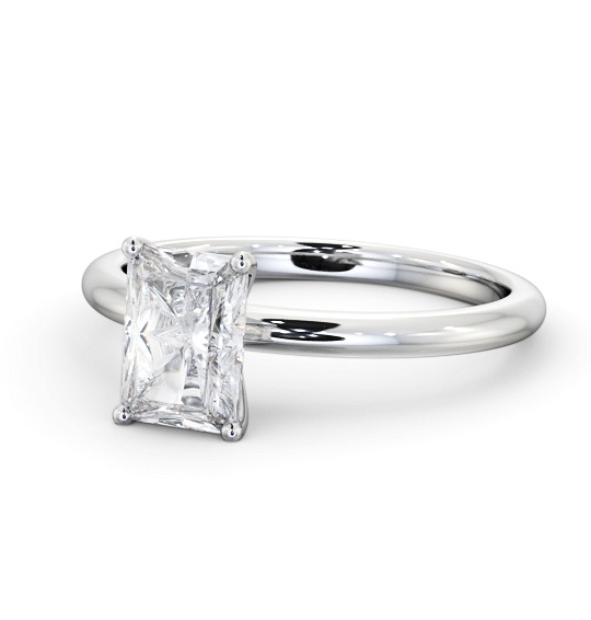  Radiant Diamond Engagement Ring 18K White Gold Solitaire - Florrie ENRA37_WG_THUMB2 