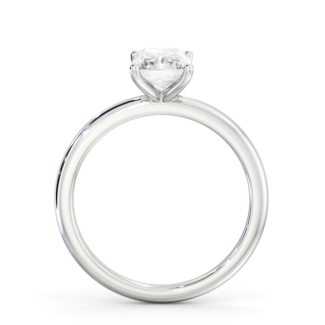 Radiant Diamond Engagement Ring 18K White Gold Solitaire - Florrie ENRA37_WG_UP