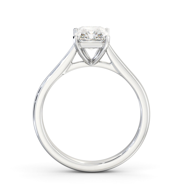 Radiant Diamond Engagement Ring 18K White Gold Solitaire - Nola ENRA38_WG_UP