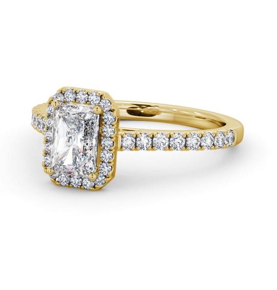  Halo Radiant Diamond Engagement Ring 9K Yellow Gold - Mollie ENRA39_YG_THUMB2 