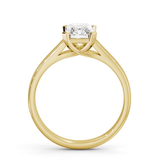 Radiant Diamond Engagement Ring 18K Yellow Gold Solitaire - Arley ENRA3_YG_UP
