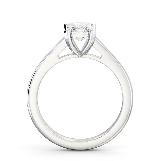 Radiant Diamond Engagement Ring 9K White Gold Solitaire - Etal ENRA4_WG_UP