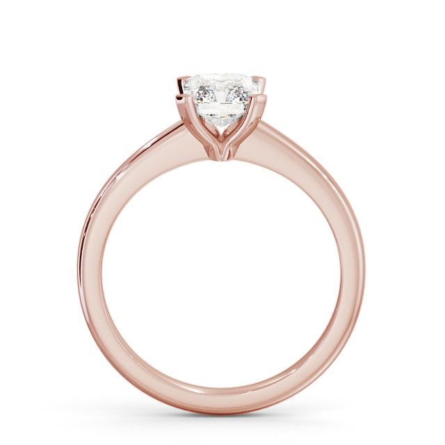 Radiant Diamond Engagement Ring 18K Rose Gold Solitaire - Brae ENRA5_RG_UP