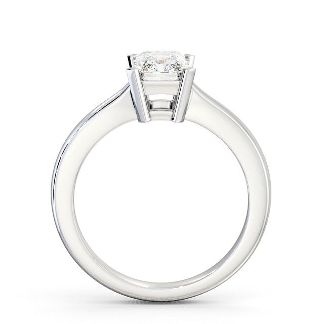 Radiant Diamond Engagement Ring Platinum Solitaire - Abcott ENRA6_WG_UP