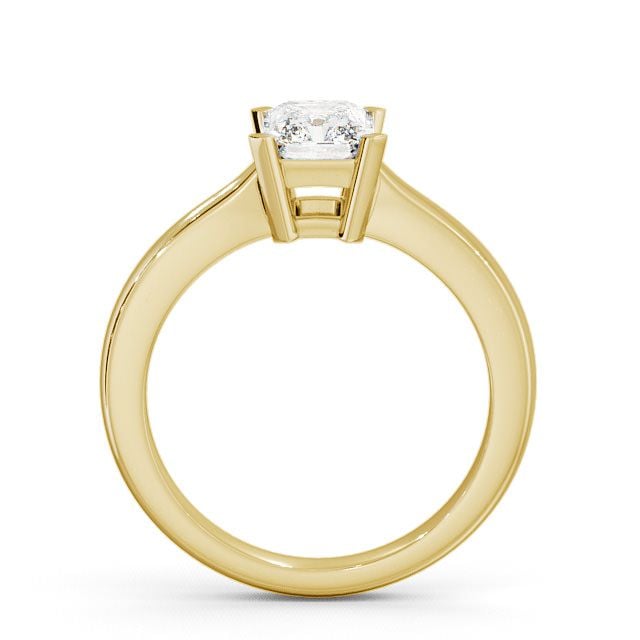 Radiant Diamond Engagement Ring 9K Yellow Gold Solitaire - Abcott ENRA6_YG_UP